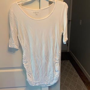 Maternity shirt sleeve basic shirt